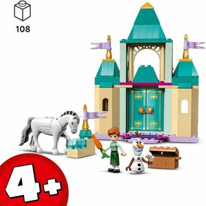 LEGO® Konstruktionsspielsteine »Annas und Olafs Spielspaß im Schloss (43204), LEGO® Disney Princess«, (108 St), Made in Europe