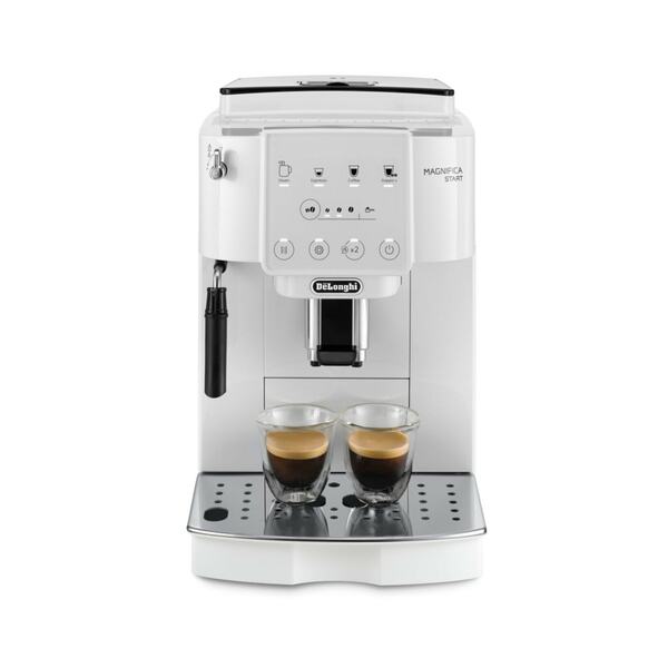 Bild 1 von De'Longhi ECAM220.21.WW Magnifica Start Kaffeevollautomat (Weiß, Touch-Bedienfeld, 250 g Bohnenbehälter, 1,8 l Wassertank, Milchdüse)
