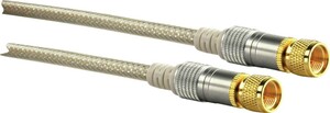 SAT Anschlusskabel (110 dB) KVCHD100 - F-Stecker > F-Stecker, 10m