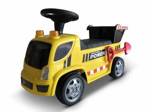 TPFLiving Rutscherauto »Straßen-Truck«, - Rutschauto - Schiebeauto für Kinder bis 3 Jahre - Laufwagen - Rutscherauto - Lastwagen - Baustellen-Truck - Belastbarkeit bis 20 kg - Farbe: gelb