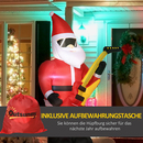 Bild 4 von Outsunny 215 cm Aufblasbarer Weihnachtsmann mit E-Gitarre mit LED Wasserdicht