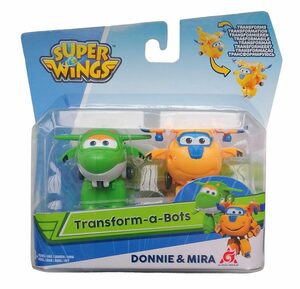 Vago®-Toys Actionfigur »Super Wings Transform-a-Bots 2pk - Donnie & Mira«, (Set)