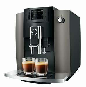 JURA E6 Dark Inox (EB) Kaffeevollautomat (Variable VC-Brüheinheit, Pulse Extraction Process, Wireless ready)