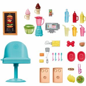 Mattel® Anziehpuppe »Barbie® Food-Truck Spielset aufklappbar, über 30«