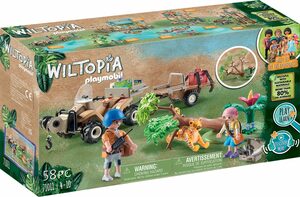Playmobil® Konstruktions-Spielset »Wiltopia - Tierrettungs-Quad (71011), Wiltopia«, (58 St), teilweise aus recyceltem Material; Made in Europe