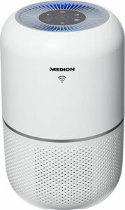 Medion® Luftreiniger MD 19878, für 32 m² Räume, Smart, App- und Sprachsteuerung, HEPA, UV-Licht, Luftqualitätsanzeige
