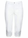 Bild 3 von Sheego 3/4-Jeans »Jeans« mit hochwertiger Stickerei und Spitzendetails