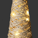Bild 3 von AMARE LED Pyramide Tannenbaum 40 cm batteriebetrieben, gold