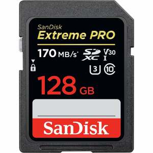 SDXC Extreme Pro 128GB, UHS I, U3, 170MB/s