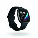 Bild 1 von Fitbit Sense Carbon Graphite Smartwatch (GPS, Herzfrequenzmessung, Hauttemperatursensor, bis zu 6 Tage Akkulaufzeit)