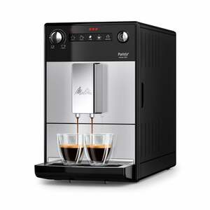 MELITTA Purista F23/0-101 silber Kaffeevollautomat (Stahl-Kegel-Mahlwerk, LED Symboldisplay, einstellbare Kaffeestärke, Aroma Extraction System)