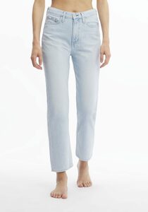Calvin Klein Jeans Straight-Jeans »HIGH RISE STRAIGHT ANKLE« mit CK Logo-Badge & Flag