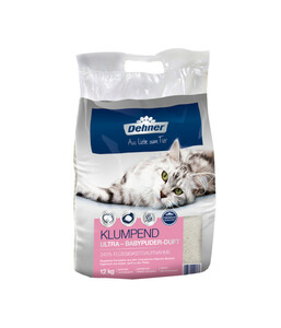 Dehner Premium Klumpend Ultra Babypuder-Duft, Katzenstreu, 12 kg