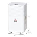 Bild 3 von HOMCOM Luftentfeuchter Raumgröße 18-28㎡ 12L/24h elektrisch Raumentfeuchter 2000ml Entfeuchter gegen