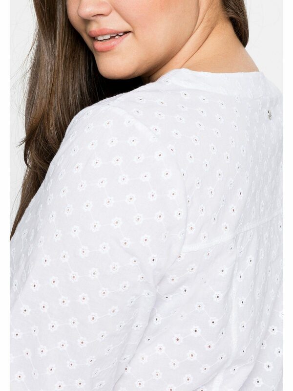 Bild 1 von Sheego Shirtbluse »Bluse« mit eingewebten Blumenstickereien
