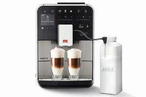 MELITTA CAFFEO Barista TS Smart Plus F86/0-400 schwarz/Edelstahl Kaffeevollautomat (Milchlanze, Edelstahlfront, One Touch, flüsterleise, Zwei-Kammern-Bohnenbehälter, Melitta Connect)
