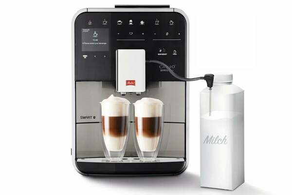 Bild 1 von MELITTA CAFFEO Barista TS Smart Plus F86/0-400 schwarz/Edelstahl Kaffeevollautomat (Milchlanze, Edelstahlfront, One Touch, flüsterleise, Zwei-Kammern-Bohnenbehälter, Melitta Connect)