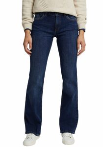 Esprit Bootcut-Jeans aus Stretch-Denim mit leichten Washed- und Used Effekten