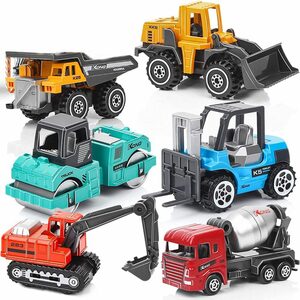 Fortunesn Spielzeug-Bagger »Mini Baufahrzeuge Spielzeug Auto, Kinder Legierung Bagger Lastwagen Autos Set, Buntes Kleine Geschenk für Kinder ab 3 Jahren«
