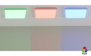 LED- Panel weiß eckig, mit Hintergrundbeleuchtung