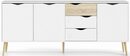 Bild 2 von Home affaire Kommode »Oslo«, Stilvolle Kommode mit 3 geräumige Schubladen und 3 Türen