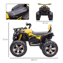 Bild 3 von HOMCOM Elektro-Quad Kinder Elektro ATV Kinderwagen LED Frontlicht mit MP3 USB 2 x 550 Motoren Kinder