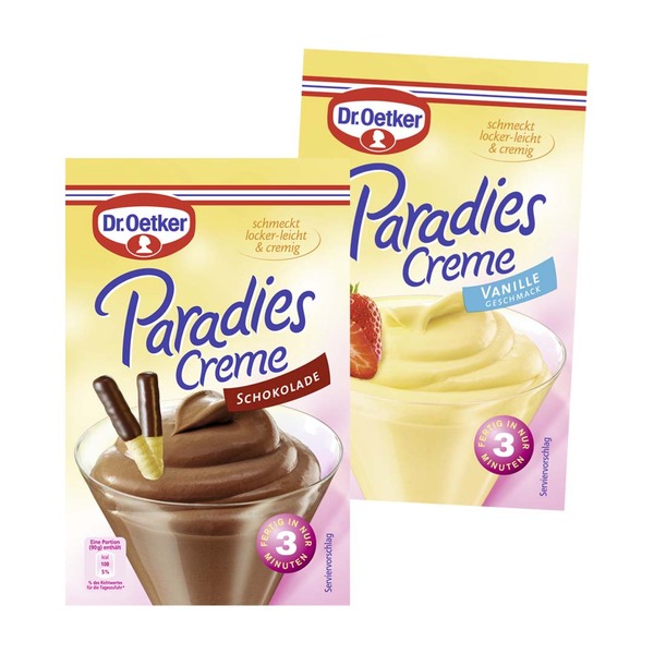 Bild 1 von DR. OETKER PARADIES-CREME Vanille oder Schokolade, jede 60/74-g-
Packung und weitere Sorten