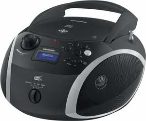 Grundig GRB 4000 BT DAB+ Boombox schwarz/silber (CD-Player, DAB+, Bluetooth, MP3, WMA-Musikwiedergabe)