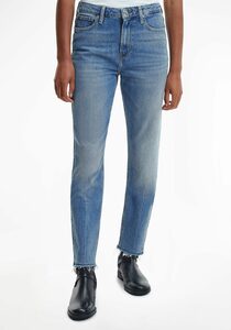 Tommy Hilfiger Slim-fit-Jeans »SLIM CIGARETTE HW A FELI« leicht ausgefranste Kante