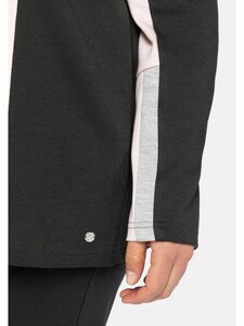 Sheego Sweatshirt »Sweatshirt« mit Troyerkragen und Kontrastdetails