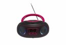Bild 1 von Denver »TCL-212BT Pink« Audio-System (UKW Radio, Bluetooth, USB, AUX-IN, Kopfhörerausgang und LED Partylicht)