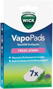 WICK Inhalations-Zusatz »WBR7V1 VapoPads Rosmarin/Lavendel« Packung, 7-tlg., Duftpads mit ätherischen Ölen