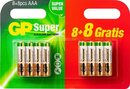 Bild 1 von GP Batteries »AAA Micro Super Alkaline Batterie, 1,5V, 16 Stück (8+8)« Batterie, (1,5 V, 16 St)