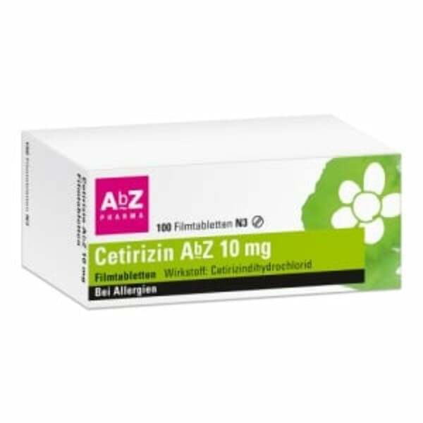 Bild 1 von Cetirizin AbZ 10 mg Filmtabletten 100  St