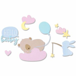 Sizzix Thinlits Die Hello Baby by Olivia Rose