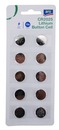 Bild 1 von aro Knopfzellen CR2025, Lithium, 3 V, 10 Stück