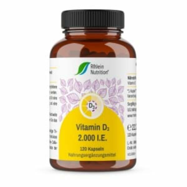 Bild 1 von R(h)ein Nutrition Vitamin D3 2000 IE Kapseln 120  St