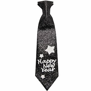 YEY! Let's Party Krawatte Happy New Year 11x40cm