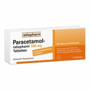 Paracetamol ratiopharm 500 mg 20  St