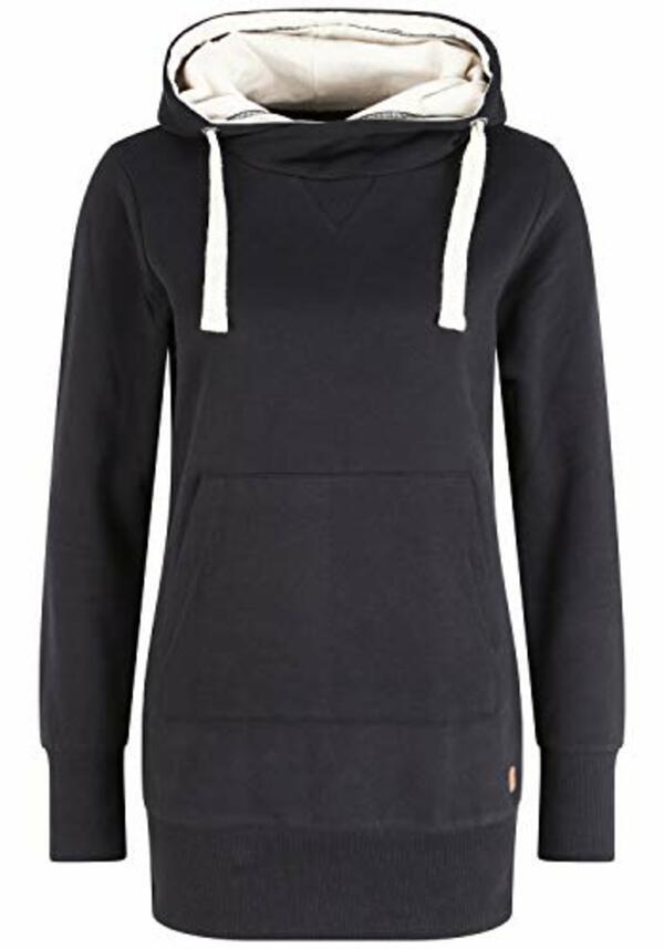 Bild 1 von OXMO Jenny Damen Kapuzenpullover Hoodie Pullover mit Kapuze, Größe:XXL, Farbe:Black (70155)