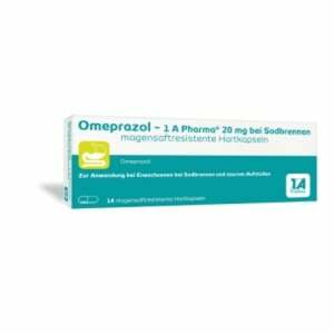 Omeprazol - 1 A Pharma 20 mg magensaftresistente Hartkapseln 14  St