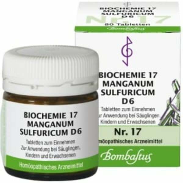 Bild 1 von Biochemie 17 Manganum sulfuricum D 6 Tab 80  St