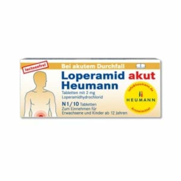Bild 1 von Loperamid akut Heumann Tabletten 10  St