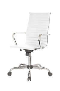 SIGMA Bürostuhl EC310, Polyurethane/ Metall, 56 x 77,5 x 116 cm, mit Sitzhöhe verstellbar, weiß