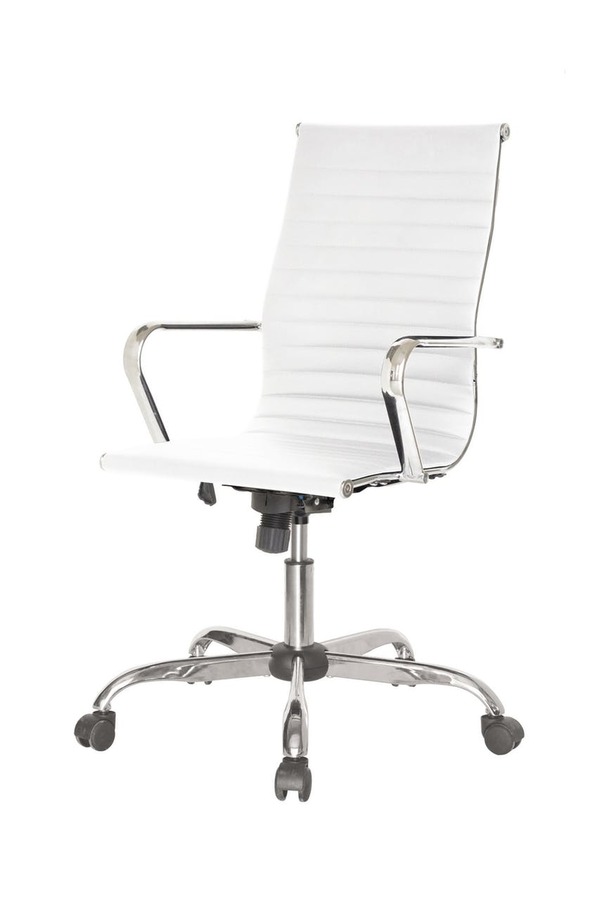 Bild 1 von SIGMA Bürostuhl EC310, Polyurethane/ Metall, 56 x 77,5 x 116 cm, mit Sitzhöhe verstellbar, weiß