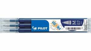 PILOT Tintenrollermine FriXion Ball/Clicker 0.5mm blauschwarz 3er Set