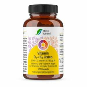 R(h)ein Nutrition Vitamin D3 + K2 Osteo 2000 IE Vitamin D3 + 80 µg Vitamin K2 120  St
