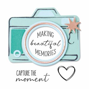 Sizzix Framelits Die Set Stamps Memory Maker by Olivia Rose