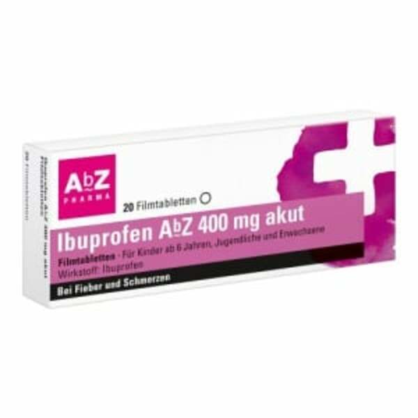 Bild 1 von Ibuprofen AbZ 400 mg akut Filmtabletten 20  St