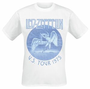 Led Zeppelin Tour 75 T-Shirt weiß